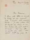 Pierre SARDOU architecte fils Victorien Sardou lettre autographe signée à Febvre