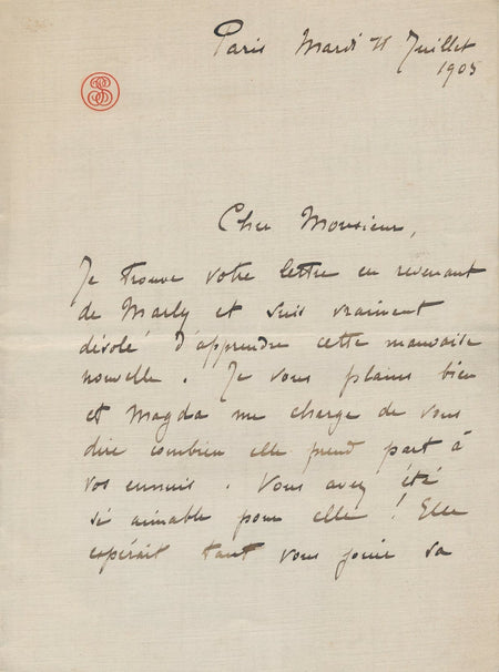 Pierre SARDOU architecte fils Victorien Sardou lettre autographe signée à Febvre