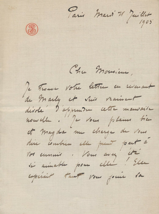 Pierre SARDOU architecte fils Victorien Sardou lettre autographe signée à Febvre