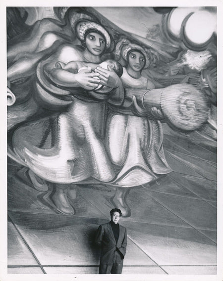 David Alfaro SIQUEIROS peintre muraliste Mexique photo photographiie époque