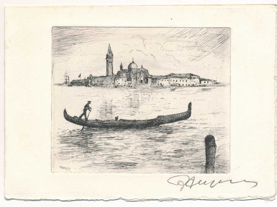 Raymond Léon AUGER 10 gravures originales signées 10 envois autographes 1 lettre