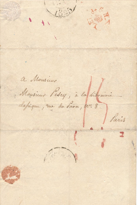 Félicité de LAMENNAIS lettre autographe signée Librairie classique L'Imitation