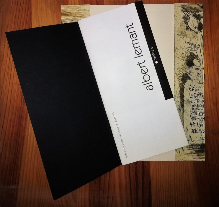 Albert Lemant (1953-) peintre graveur gravure orignale estampe catalogue 