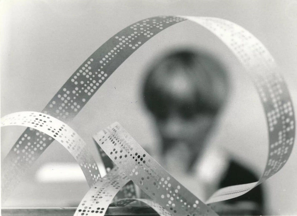 Bandes perforées transmission de l’information IBM 3 photo photographies