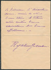 Magdeleine GODARD violoniste lettre autographe signée invitation Frédéric Febvre