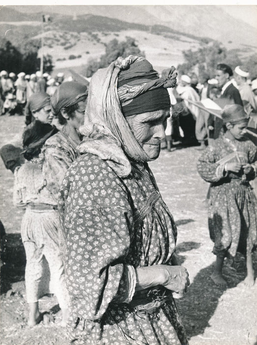 Portrait de femme Afrique du Nord photo argentique d'époque années 1970