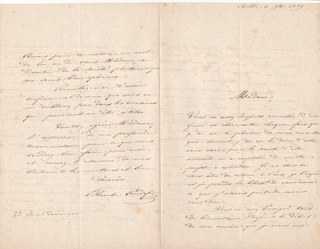 Blanche PEUDEFER opéra soprano 2 lettres autographes à Méquillet Escudier