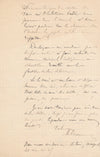 Minéralogie Auguste CHAUVEAU enquête sur pépite ! Lettre autographe signée 1889
