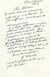 Gabriel MARCEL philosophe théâtre lettre autographe signée à André REYBAZ 