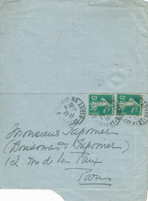 Emma EAMES soprano lettre autographe signée André Taponier portrait