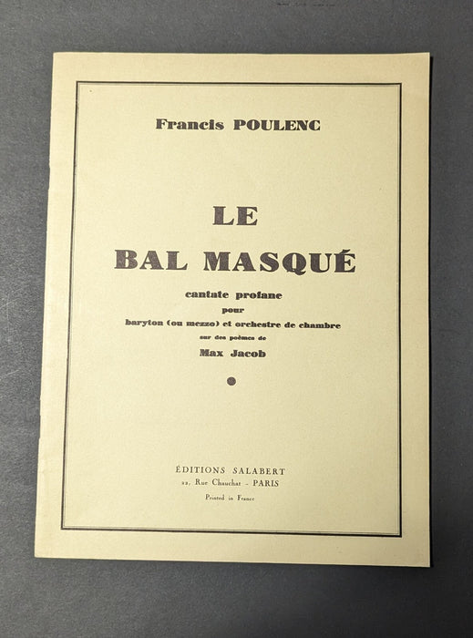 Ensemble partitions dont Stravinsky Ragtime Picasso Perez Poulenc Caplet...