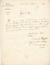 Aurélien de COURSON lettre signée une entrée pour un bal à l'hôtel de ville !