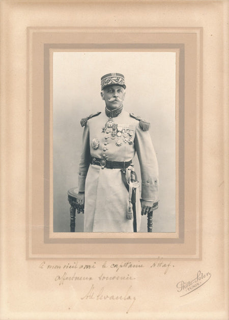 général DEVANLAY Tunis Lettre autographe signée photographie signée à L. ATTAF