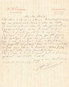 Armand-Henri TROUSSEAU ophtalmologue diagnostics maladie 2 lettres autographes