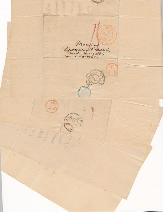 Jules Michelet 5 lettres autographes signées affaire conseil d'Etat