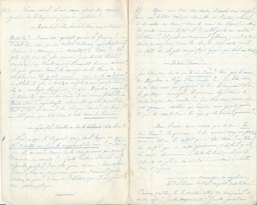 Charny amateur Louis Paris Napoléon Antoine Auvray 6 lettres  et 2 manuscrits