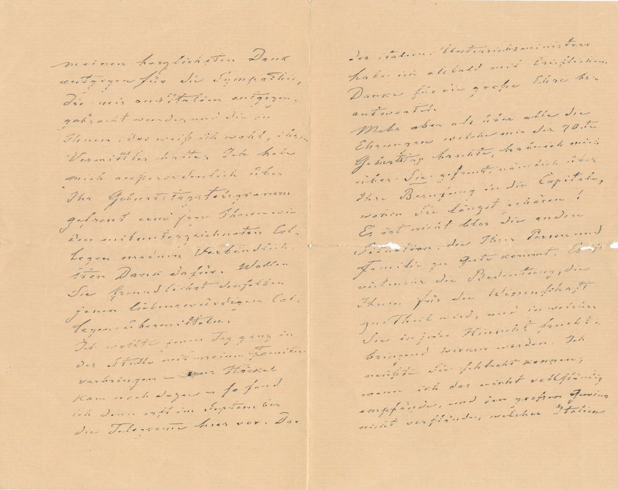 Karl GEGENBAUR anatomiste Allemagne lettre autographe Battista GRASSI évolution