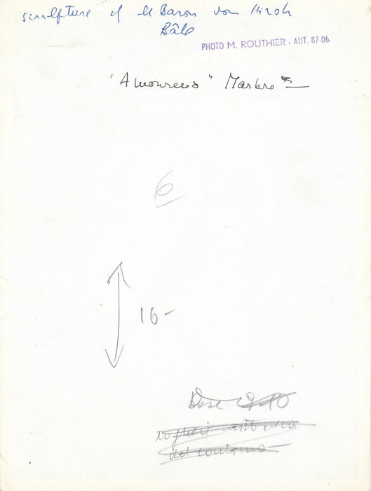 Sculpture Marc Chagall 6 photographie argentique photo Moïse David...