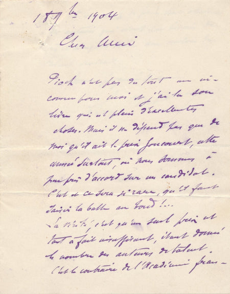 Lucien DESCAVES  2 lettres autographes raille les prix de l'Académie française
