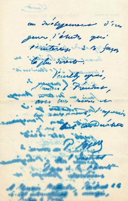 Mathématicien Paul Appell création poste phonétique René Marage 2 lettres