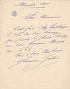 Germaine GALLOIS 2 lettres autographe signées chanson chanteuse Reutlinger