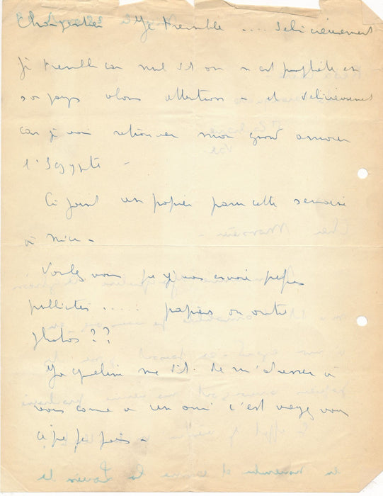 Reda CAIRE rare correspondance de 15 lettres autographes signées musique chanson