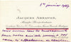 Jacques ARNAVON diplomate lettre autographe signée concours ministere étrangeres