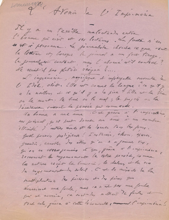 Albin Valabrègue 1 manuscrit autographe signé imprimerie 2 lettres photographie