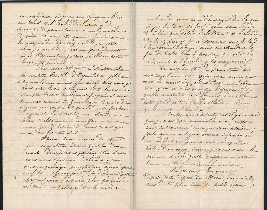 poésie Mélanie Bourotte 2 lettres autographes signées Blanchet Louis de Courmont