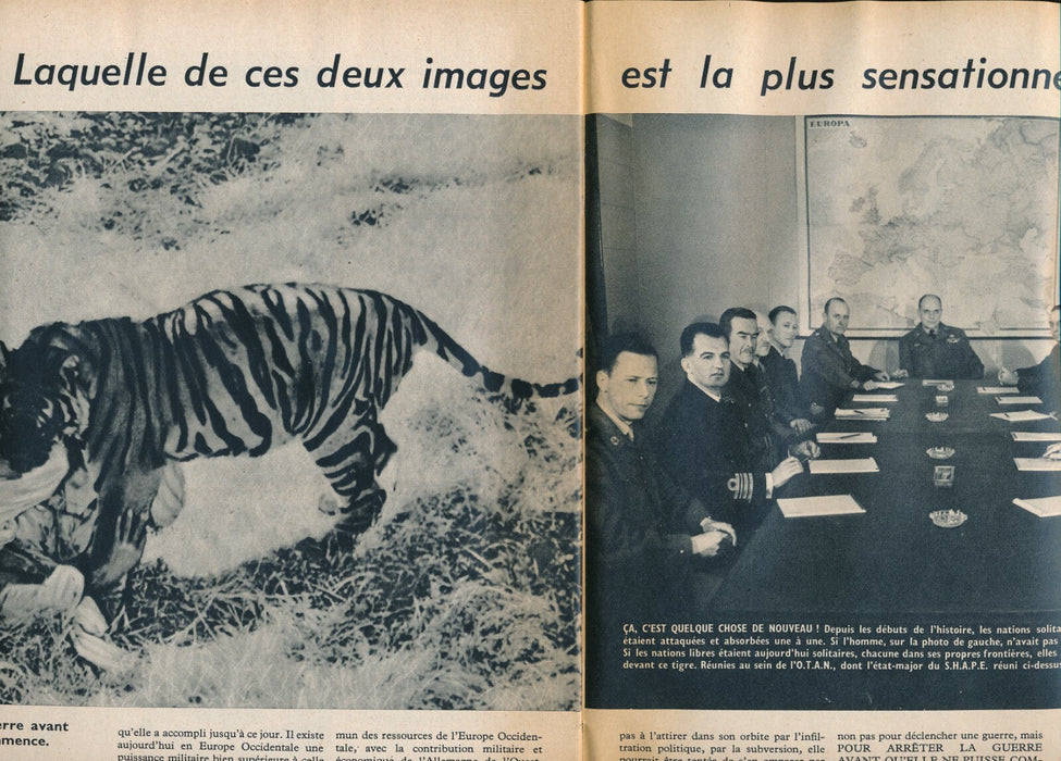 RARE Brochure propagande bienfaits OTAN, 32 p vers 1953 militaria 