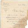 Paul CHOUDENS fils Antoine éditeur de musique Paris 7 lettres Bizet Don Procapio
