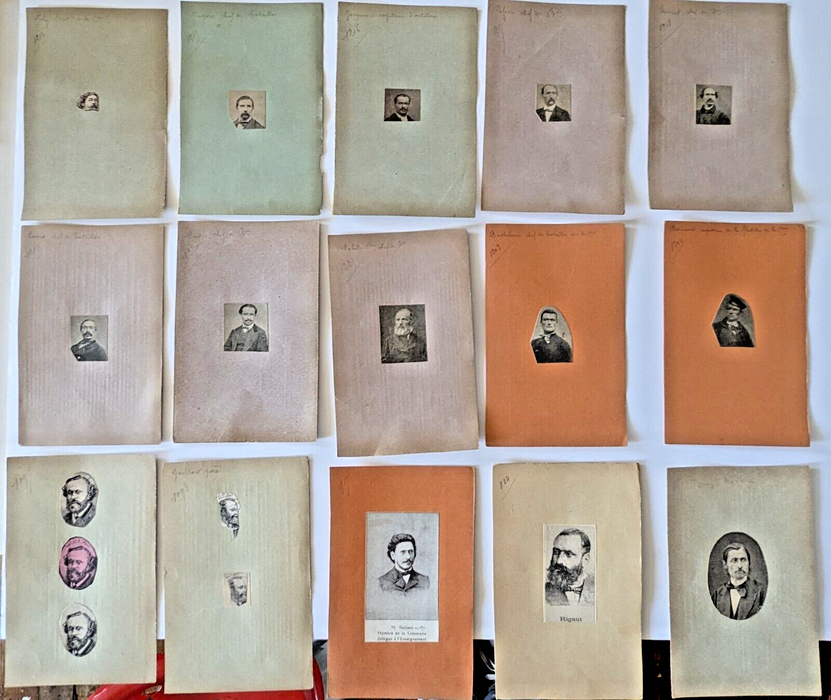 Commune belle collection 40 portraits imprimé époque ET photo et 20 portraits