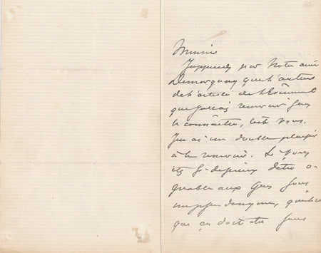 Alexandre Dumas fils Demarquay Femme de Paul lettre autographe signée
