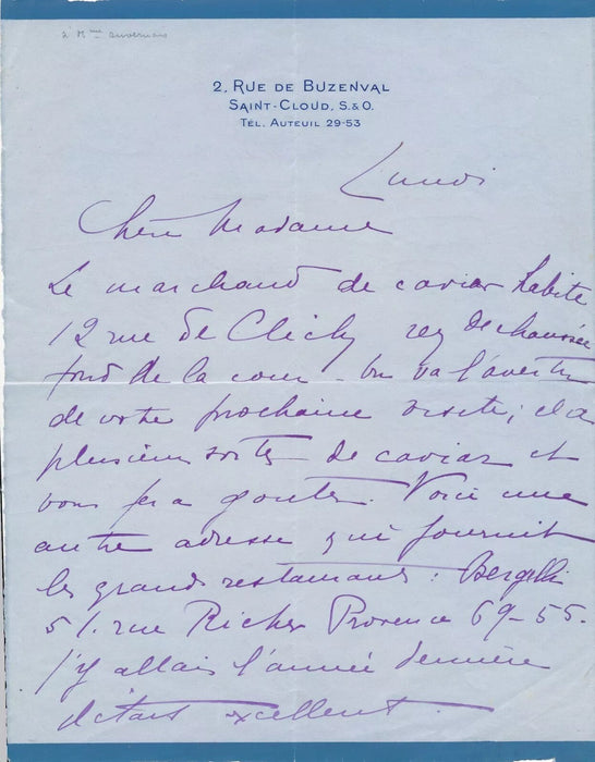 Bel ensemble Jane Renouardt 2 lettres autographes une photo 3 cartes visite