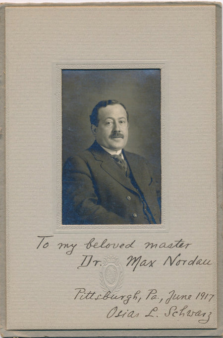 Osias L. SCHWARZ photo dédicacée signée Américain General Types of Superior Men