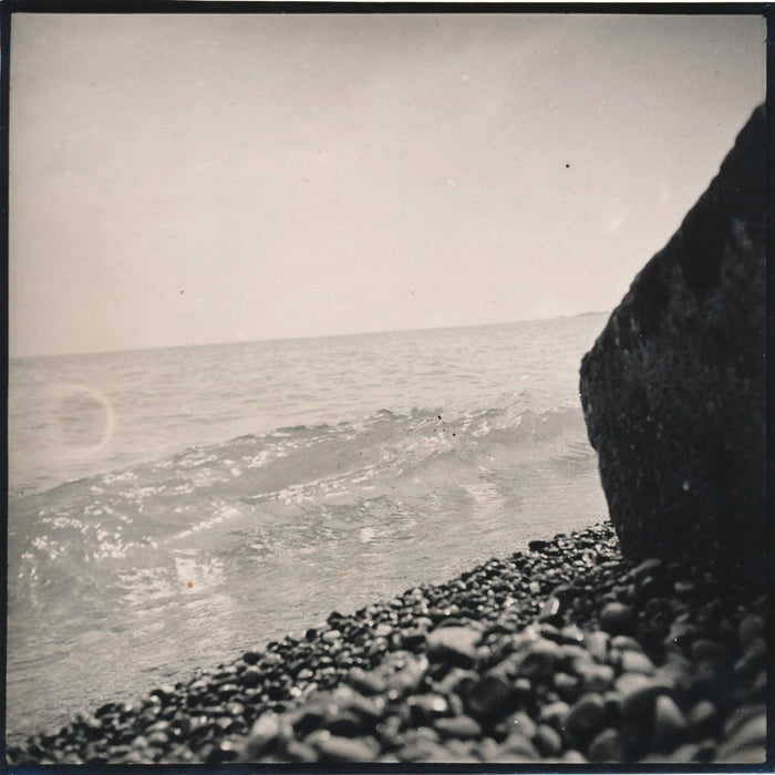 2 photo Franc-Lamy mer argentique d'époque v. 1930 photographie