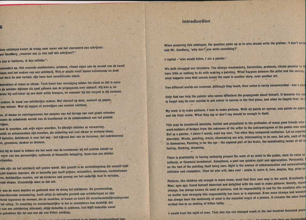 Bernard CHILDS catalogue exposition Stedelijk 1959 peintre graveur