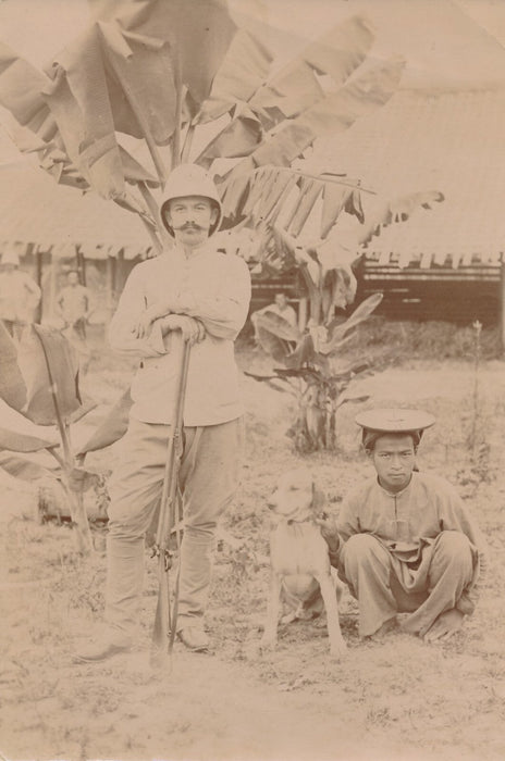 protectorat France Tonkin 5 photographies époque Chine photo militaria