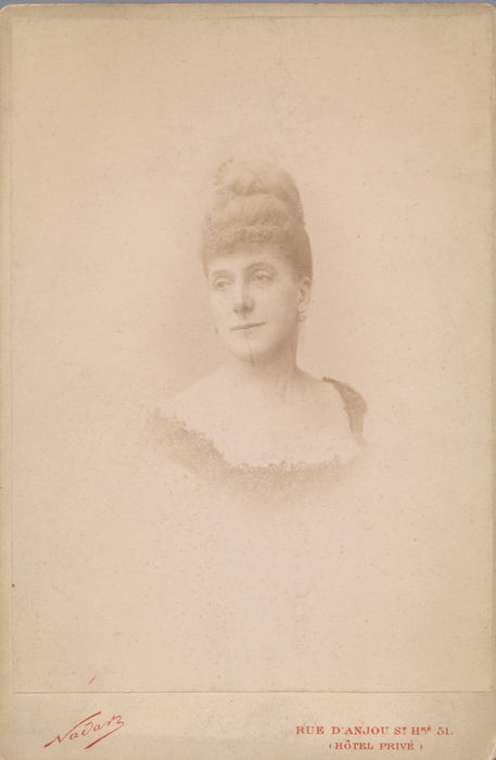 Portrait de femme par NADAR albumine albumen photo photographie époque