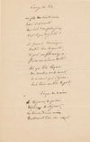 Poème autographe de Jules BUFFET vers 1860 9 strophes et imprimés poésie