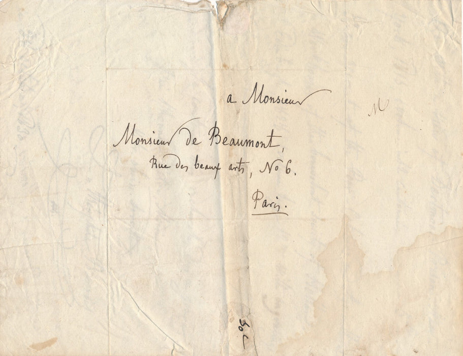 Théophile BARROIS bibliographie anglaise prison 2 lettres autographes signées