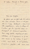 écrivain Ferdinand Duviard lettre autographe signée sauvagesses critique 1931