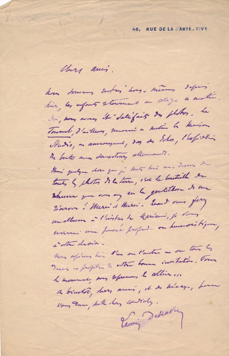 Descaves lettre sauveteurs allemands courrières Meunier ET 2 lettres de sa fille