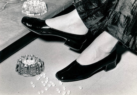 Photo Mode chaussures tirage argentique époque photographie Roustan 1970