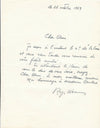 Roger WORMS (1907-1880), peintre 3 lettres à Auber poète Falmmes vives