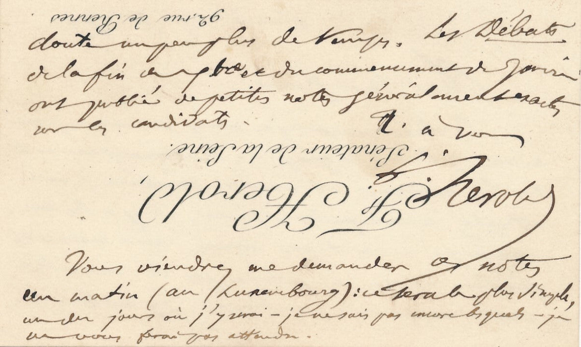Ferdinand HEROLD préfet Seine 8 lettres autographes signées Jules CLÈRE 