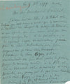 Odilon LANNELONGUE à A. MILNE-EDWARDS lettre nomination directeur Muséum