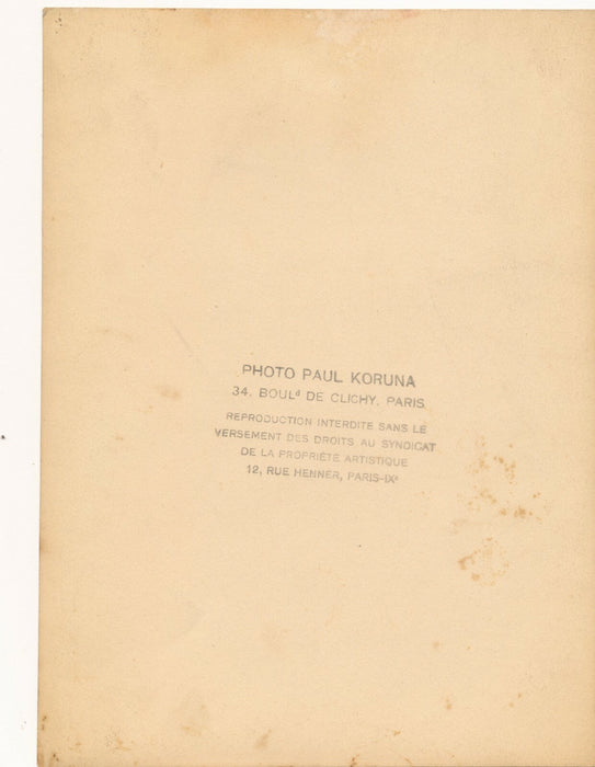 Paul KORUNA danse photo photographie danseuse tirage époque v. 1940