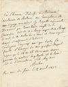 abbé Rochon astronome lettre autiographe Arago Malus  Victorine de CHASTENAY