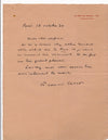 écrivain Francis Carco (1886-1958), écrivain lettre autographe signée La Rue